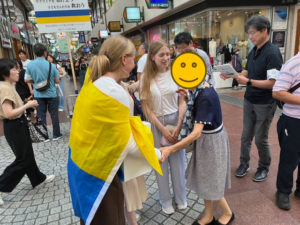 ウクライナ街頭募金活動（アートスクエア）